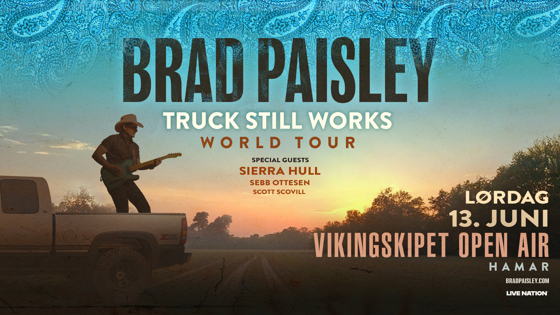 Plakat Brad Paisley Hamar
